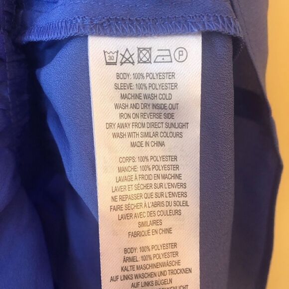 French Connection Crepe Light Georgette Peplum Top - Picture 8 of 8